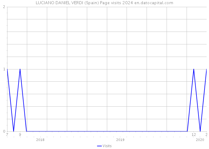 LUCIANO DANIEL VERDI (Spain) Page visits 2024 