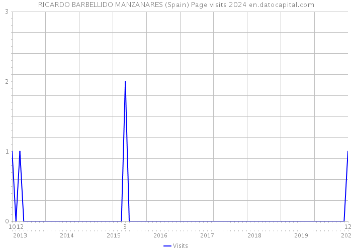 RICARDO BARBELLIDO MANZANARES (Spain) Page visits 2024 