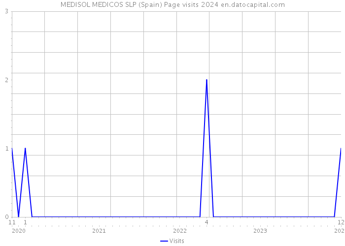 MEDISOL MEDICOS SLP (Spain) Page visits 2024 
