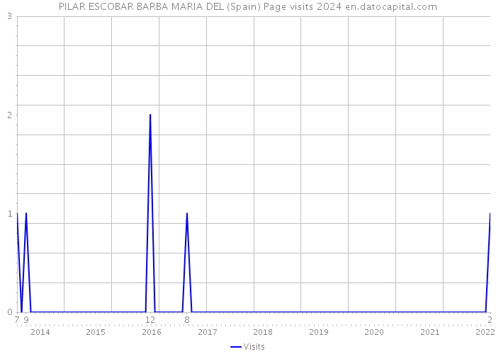 PILAR ESCOBAR BARBA MARIA DEL (Spain) Page visits 2024 