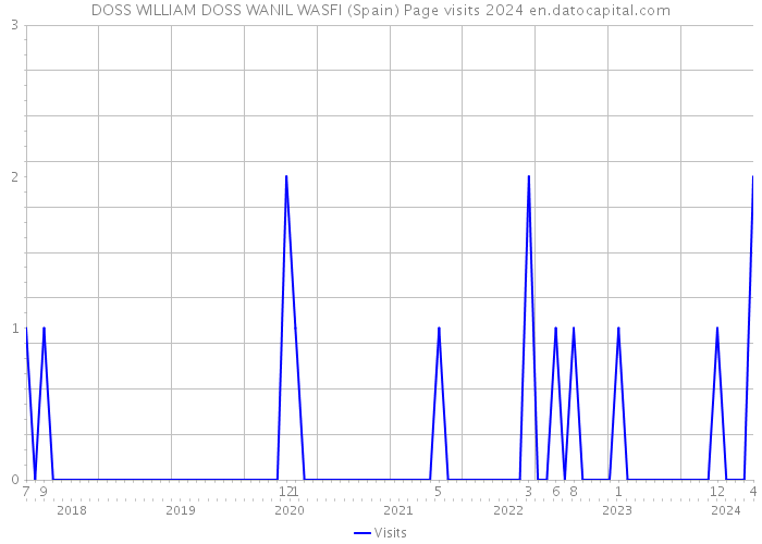 DOSS WILLIAM DOSS WANIL WASFI (Spain) Page visits 2024 