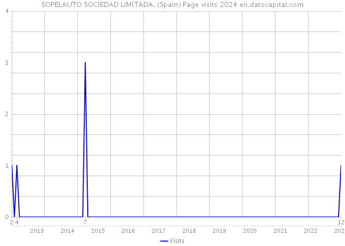 SOPELAUTO SOCIEDAD LIMITADA. (Spain) Page visits 2024 