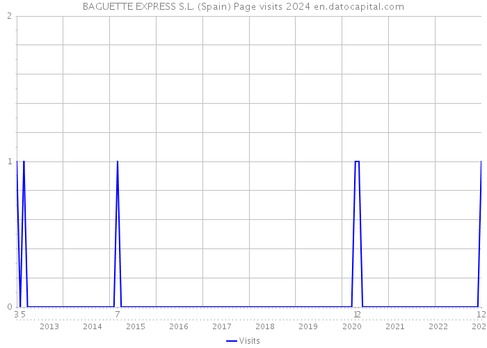BAGUETTE EXPRESS S.L. (Spain) Page visits 2024 
