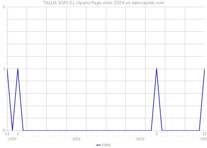 TALLIA SGPS S.L (Spain) Page visits 2024 