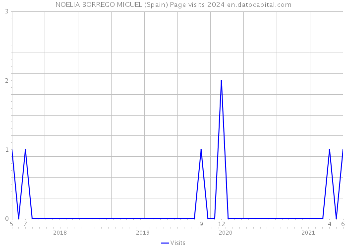 NOELIA BORREGO MIGUEL (Spain) Page visits 2024 