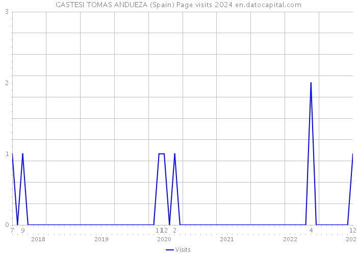 GASTESI TOMAS ANDUEZA (Spain) Page visits 2024 