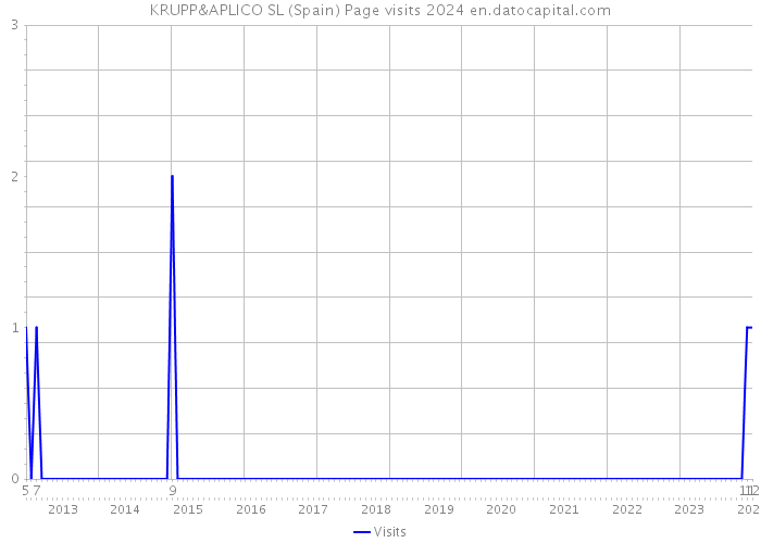 KRUPP&APLICO SL (Spain) Page visits 2024 