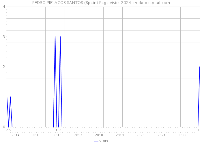 PEDRO PIELAGOS SANTOS (Spain) Page visits 2024 