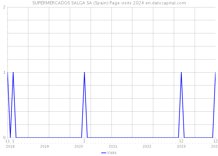 SUPERMERCADOS SALGA SA (Spain) Page visits 2024 