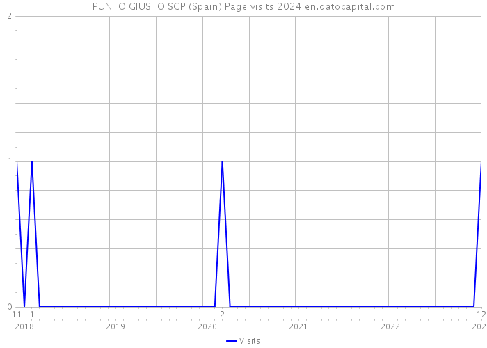 PUNTO GIUSTO SCP (Spain) Page visits 2024 