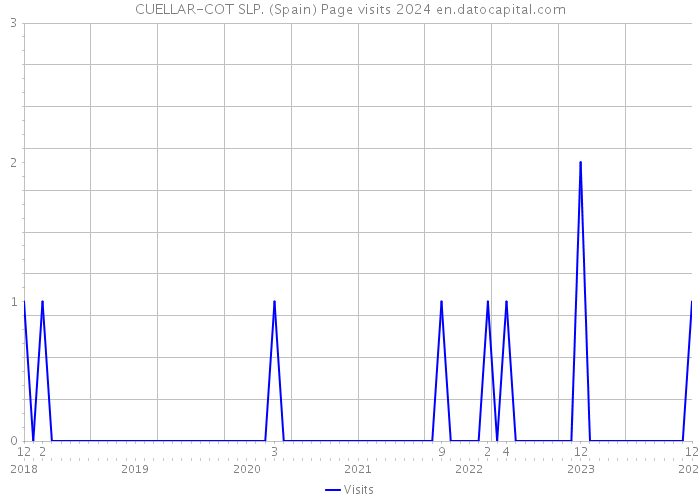 CUELLAR-COT SLP. (Spain) Page visits 2024 