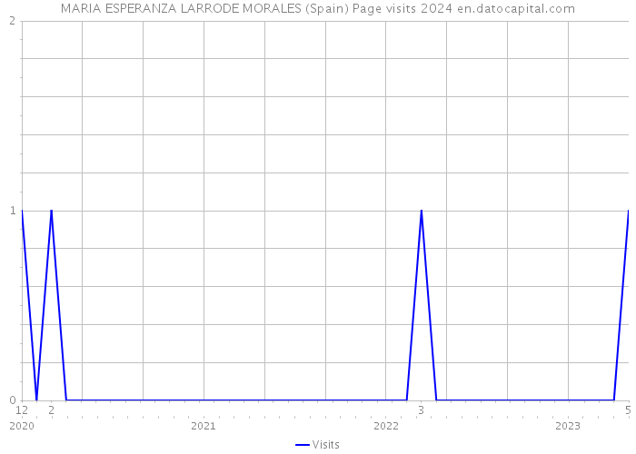MARIA ESPERANZA LARRODE MORALES (Spain) Page visits 2024 