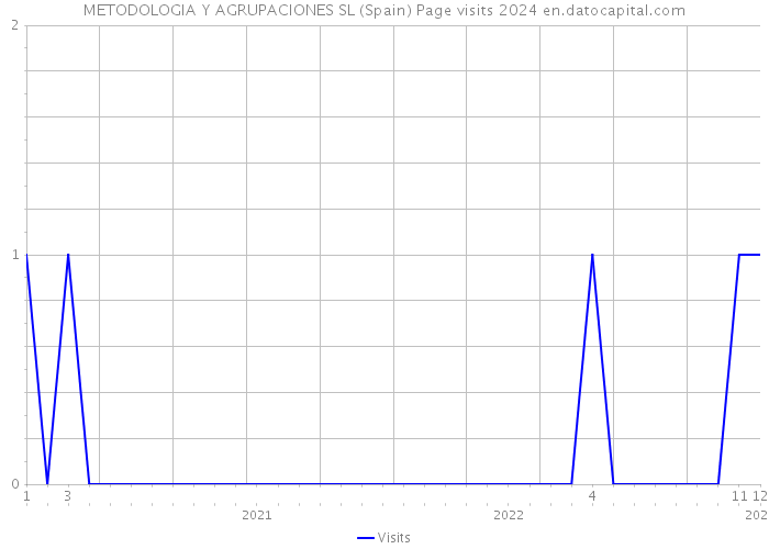 METODOLOGIA Y AGRUPACIONES SL (Spain) Page visits 2024 