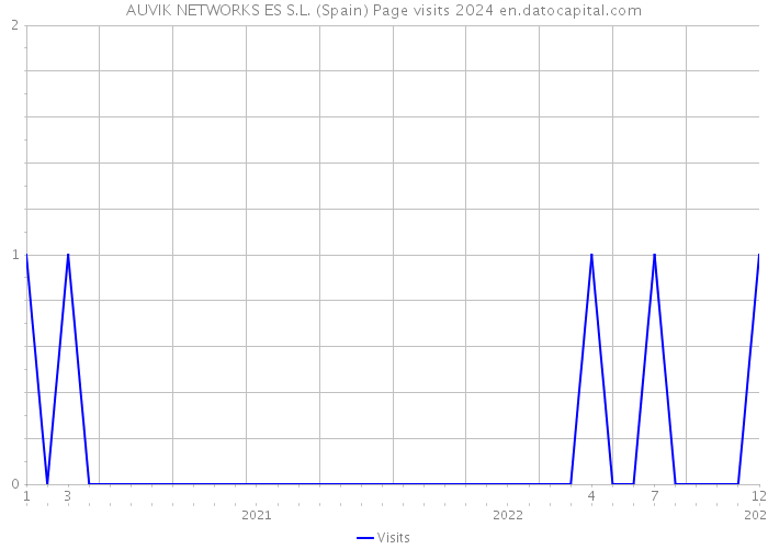 AUVIK NETWORKS ES S.L. (Spain) Page visits 2024 