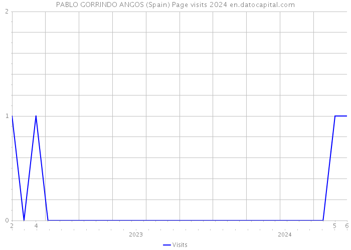 PABLO GORRINDO ANGOS (Spain) Page visits 2024 