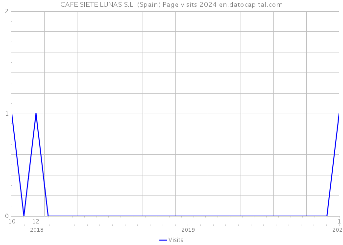 CAFE SIETE LUNAS S.L. (Spain) Page visits 2024 