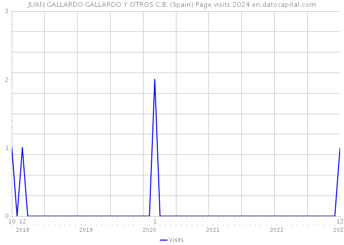 JUAN GALLARDO GALLARDO Y OTROS C.B. (Spain) Page visits 2024 
