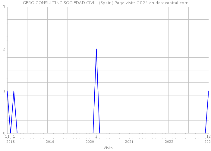 GERO CONSULTING SOCIEDAD CIVIL. (Spain) Page visits 2024 