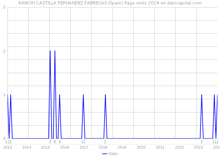 RAMON CASTILLA FERNANDEZ FABREGAS (Spain) Page visits 2024 