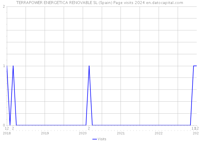 TERRAPOWER ENERGETICA RENOVABLE SL (Spain) Page visits 2024 