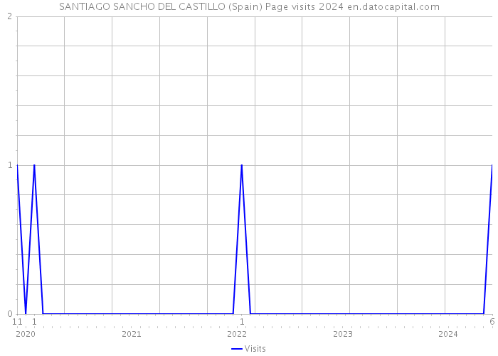 SANTIAGO SANCHO DEL CASTILLO (Spain) Page visits 2024 