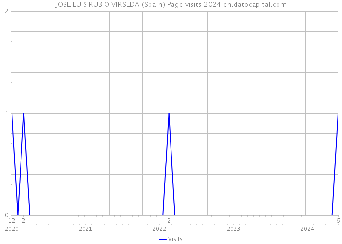 JOSE LUIS RUBIO VIRSEDA (Spain) Page visits 2024 