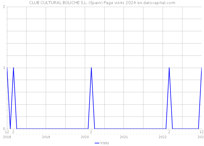 CLUB CULTURAL BOLICHE S.L. (Spain) Page visits 2024 
