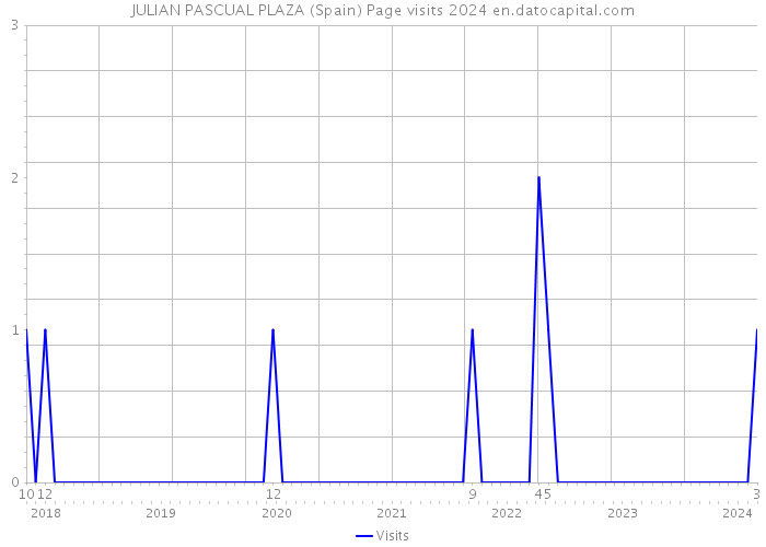 JULIAN PASCUAL PLAZA (Spain) Page visits 2024 