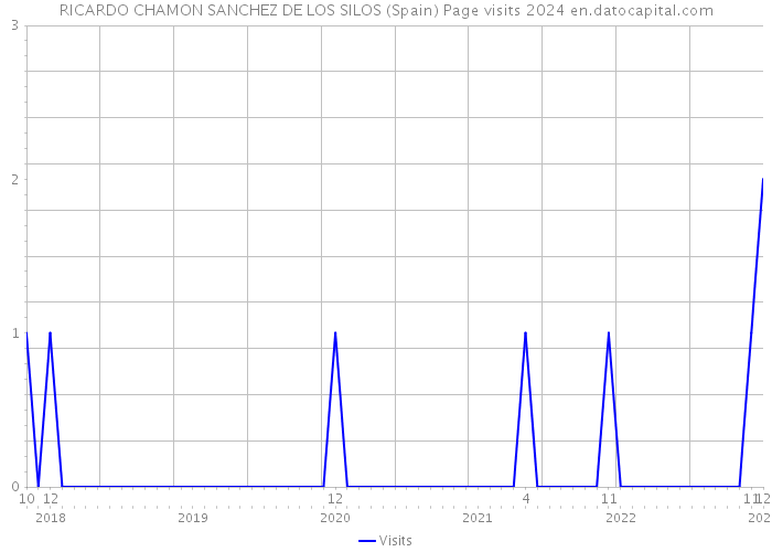 RICARDO CHAMON SANCHEZ DE LOS SILOS (Spain) Page visits 2024 