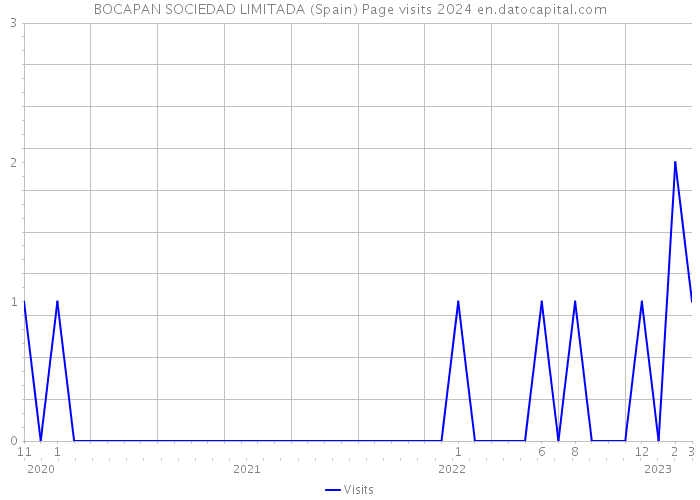 BOCAPAN SOCIEDAD LIMITADA (Spain) Page visits 2024 