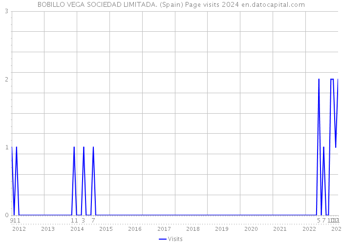 BOBILLO VEGA SOCIEDAD LIMITADA. (Spain) Page visits 2024 