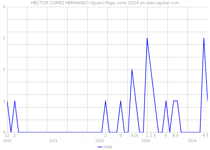 HECTOR GOMEZ HERNANDO (Spain) Page visits 2024 