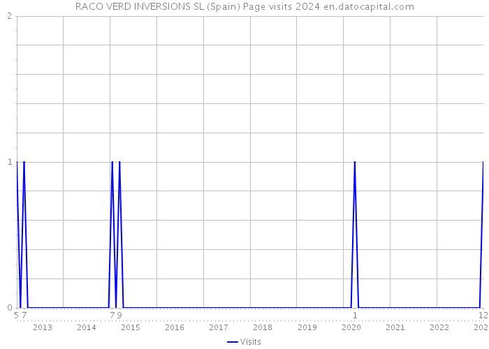 RACO VERD INVERSIONS SL (Spain) Page visits 2024 