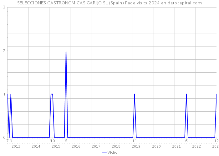 SELECCIONES GASTRONOMICAS GARIJO SL (Spain) Page visits 2024 