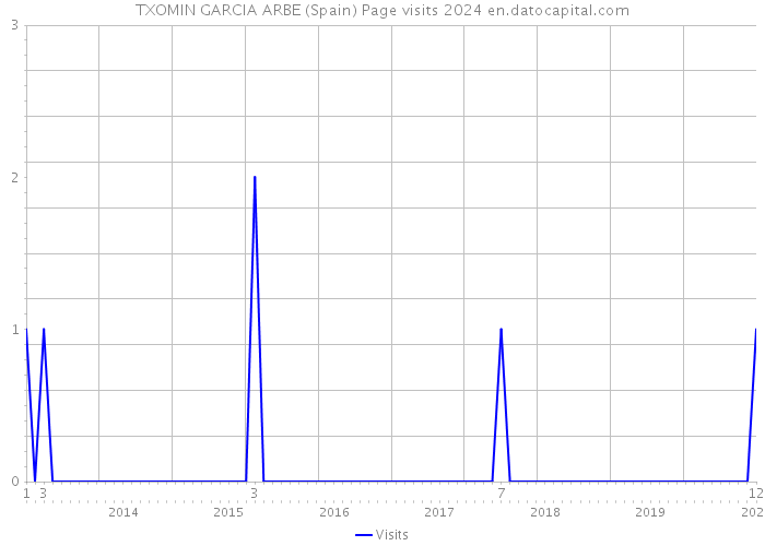 TXOMIN GARCIA ARBE (Spain) Page visits 2024 