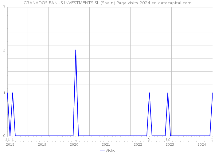 GRANADOS BANUS INVESTMENTS SL (Spain) Page visits 2024 