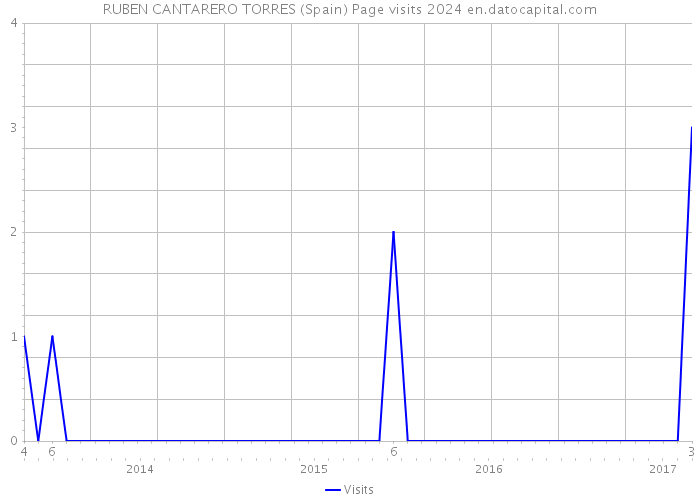 RUBEN CANTARERO TORRES (Spain) Page visits 2024 