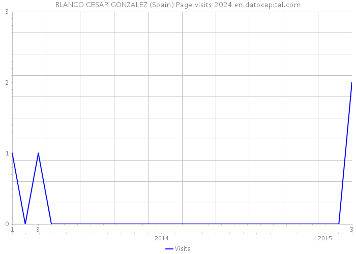 BLANCO CESAR GONZALEZ (Spain) Page visits 2024 