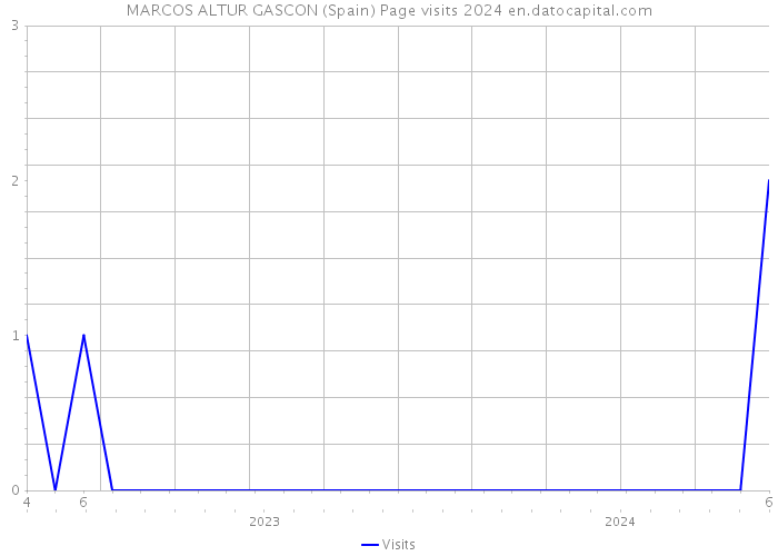 MARCOS ALTUR GASCON (Spain) Page visits 2024 