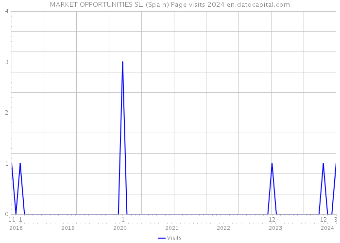 MARKET OPPORTUNITIES SL. (Spain) Page visits 2024 