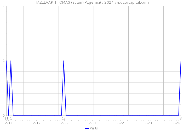 HAZELAAR THOMAS (Spain) Page visits 2024 
