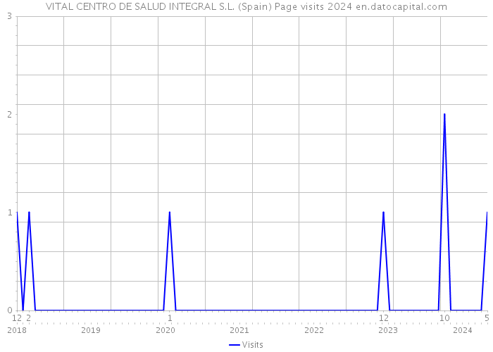 VITAL CENTRO DE SALUD INTEGRAL S.L. (Spain) Page visits 2024 