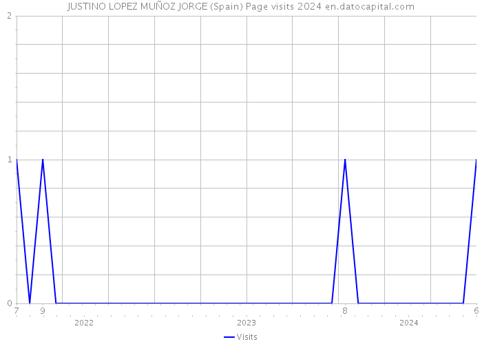 JUSTINO LOPEZ MUÑOZ JORGE (Spain) Page visits 2024 