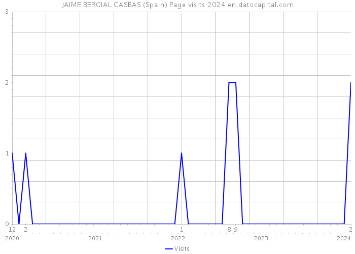JAIME BERCIAL CASBAS (Spain) Page visits 2024 