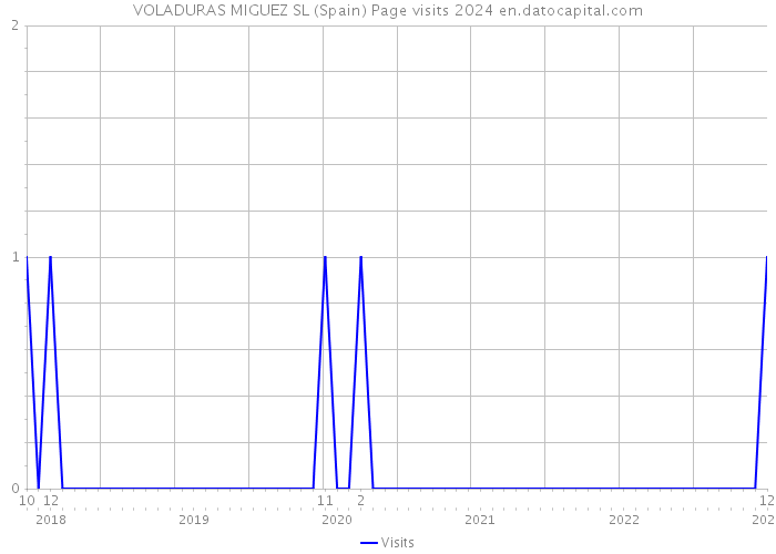 VOLADURAS MIGUEZ SL (Spain) Page visits 2024 