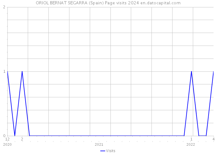 ORIOL BERNAT SEGARRA (Spain) Page visits 2024 