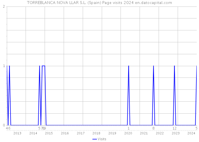 TORREBLANCA NOVA LLAR S.L. (Spain) Page visits 2024 