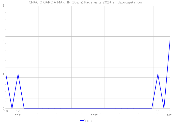IGNACIO GARCIA MARTIN (Spain) Page visits 2024 
