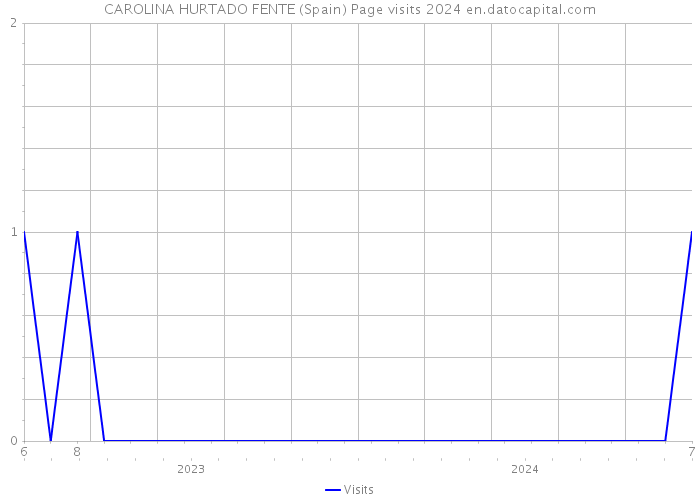 CAROLINA HURTADO FENTE (Spain) Page visits 2024 