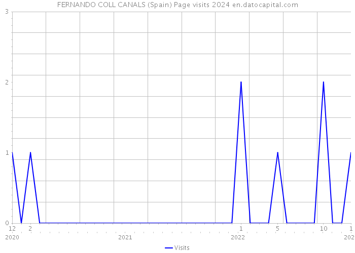FERNANDO COLL CANALS (Spain) Page visits 2024 